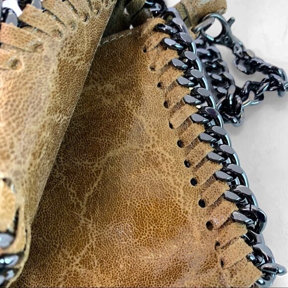 Borse in Pelle designer brown genuine leather long metallic chain womens… - Picture 5 of 10